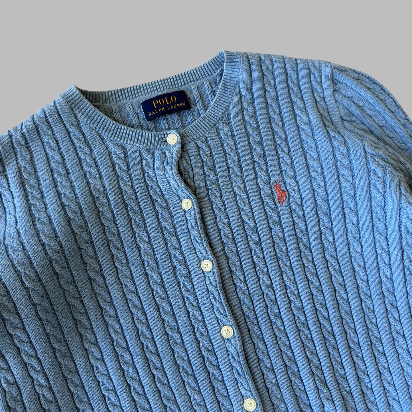 Ralph Lauren Cable Knit Cardigan - Small