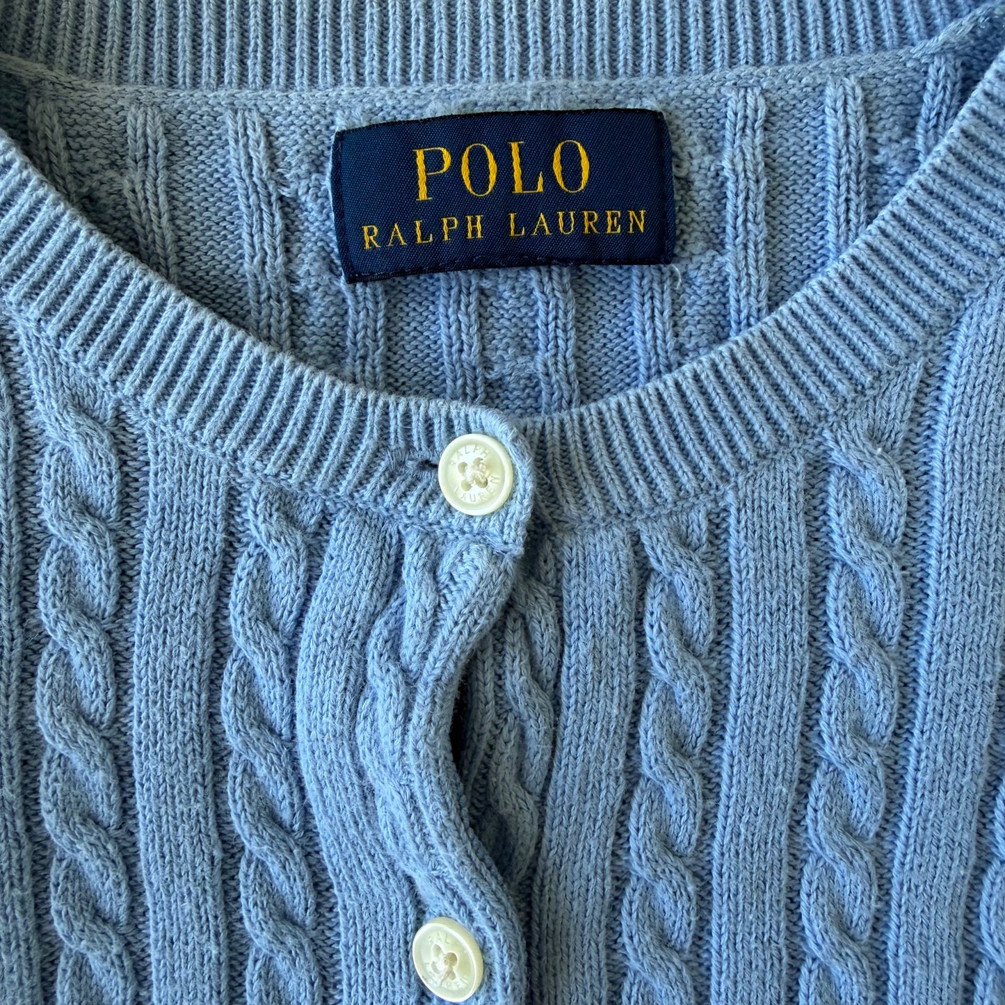 Ralph Lauren Cable Knit Cardigan - Small