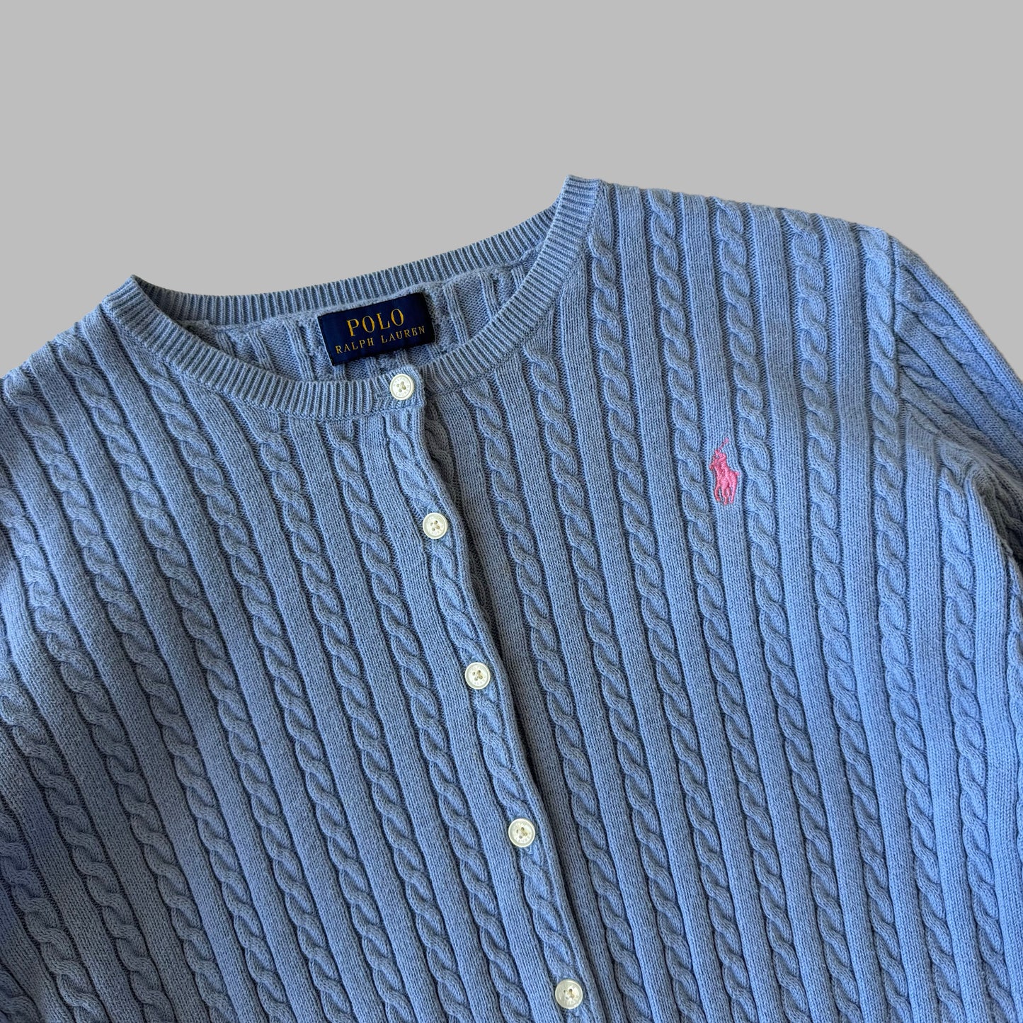 Ralph Lauren Cable Knit Cardigan - Small