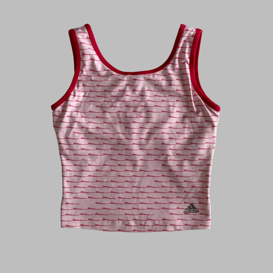 Y2K Adidas Low Cut Activewear Tank - S