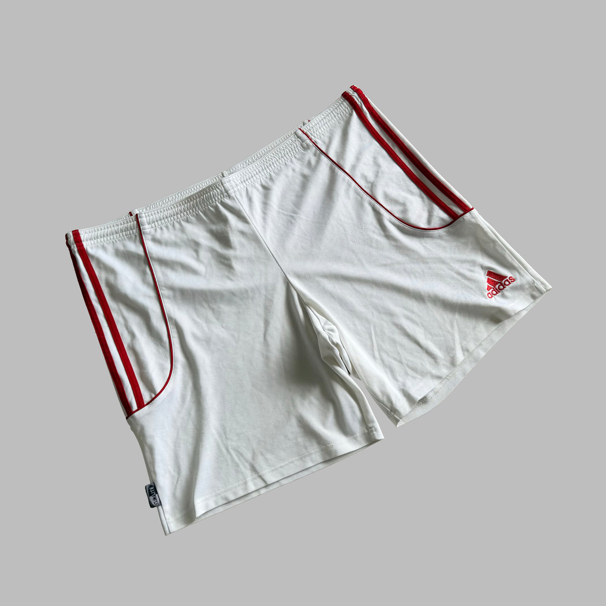 Y2K Adidas Three Stripe Baggy Shorts - L
