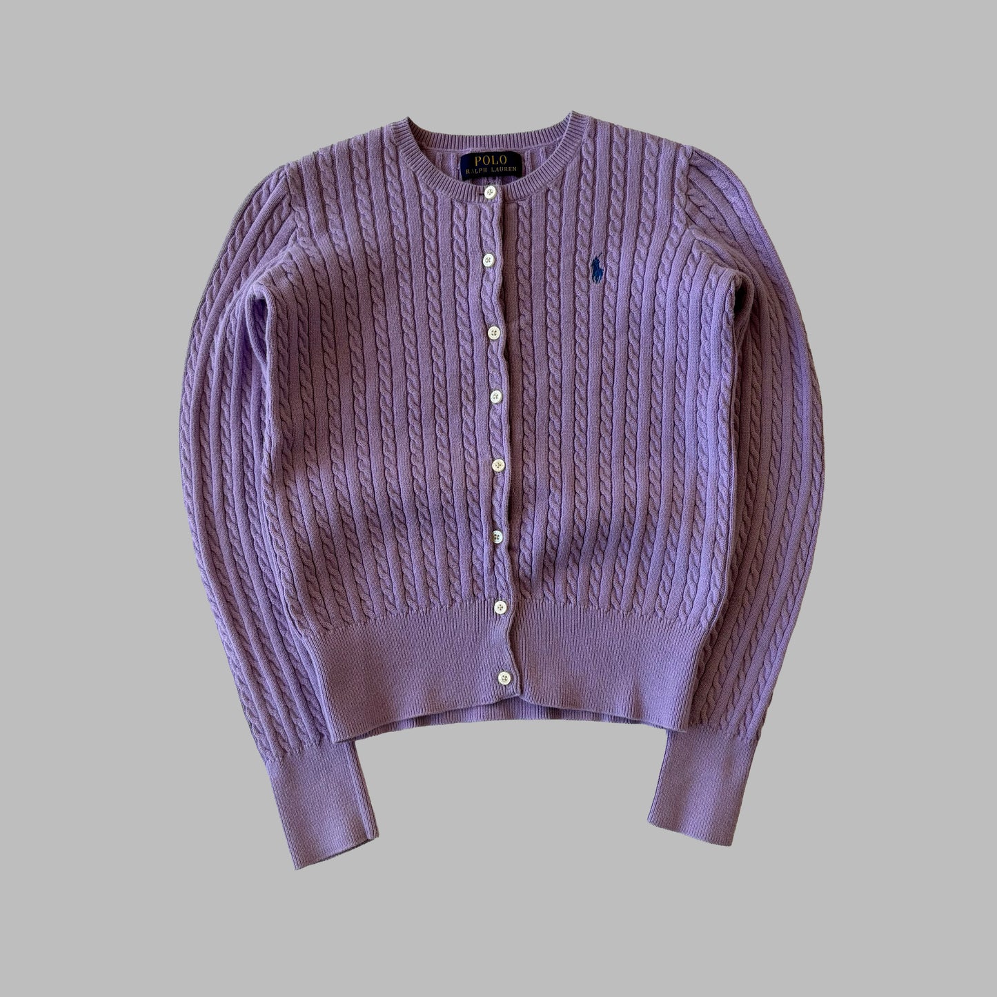 Ralph Lauren Cable Knit Cardigan - Small