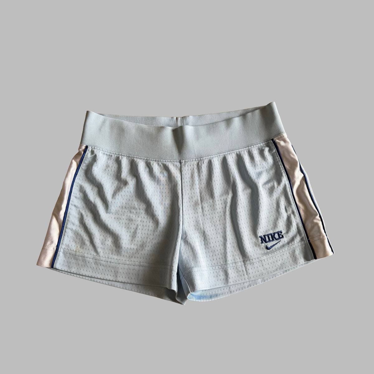 Y2K Nike Striped Mini Basketball Shorts - S