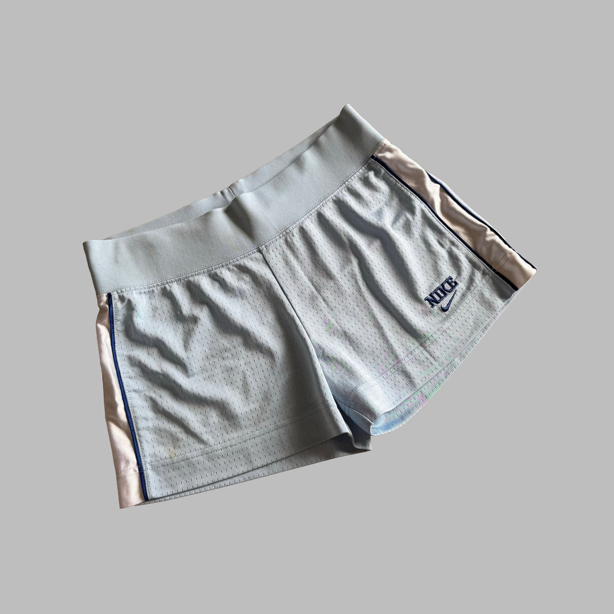 Y2K Nike Striped Mini Basketball Shorts - S