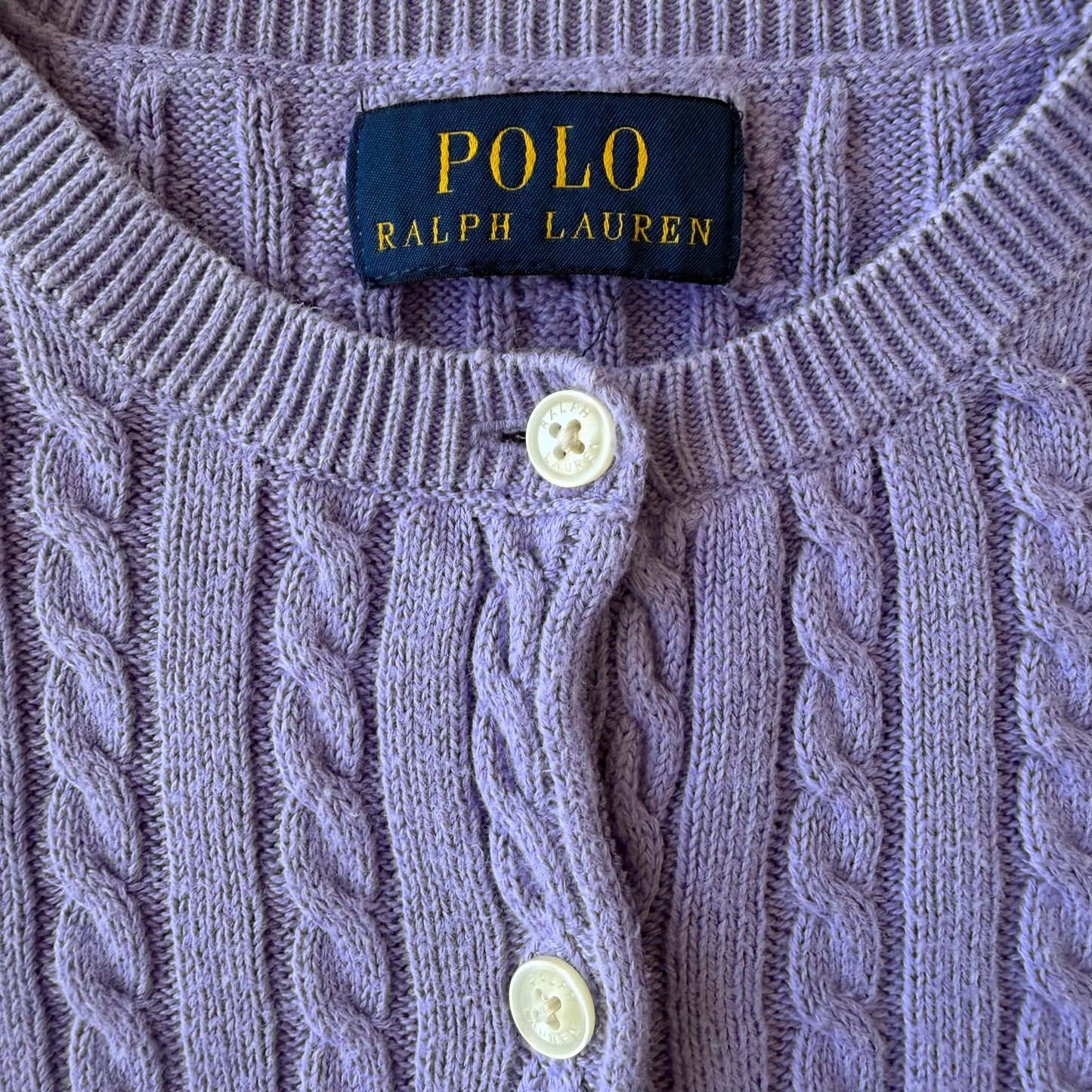 Ralph Lauren Cable Knit Cardigan - Medium