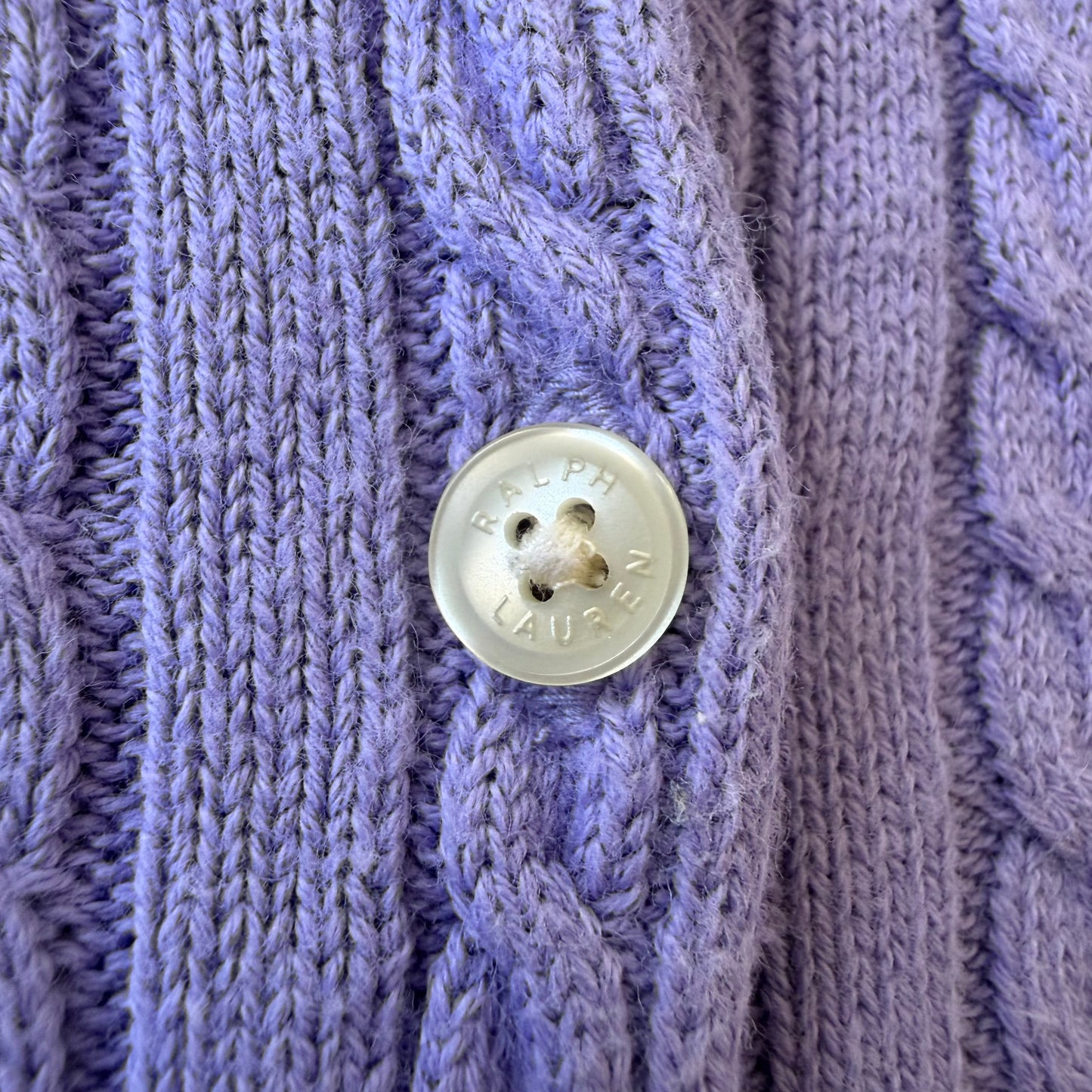 Ralph Lauren Cable Knit Cardigan - Medium