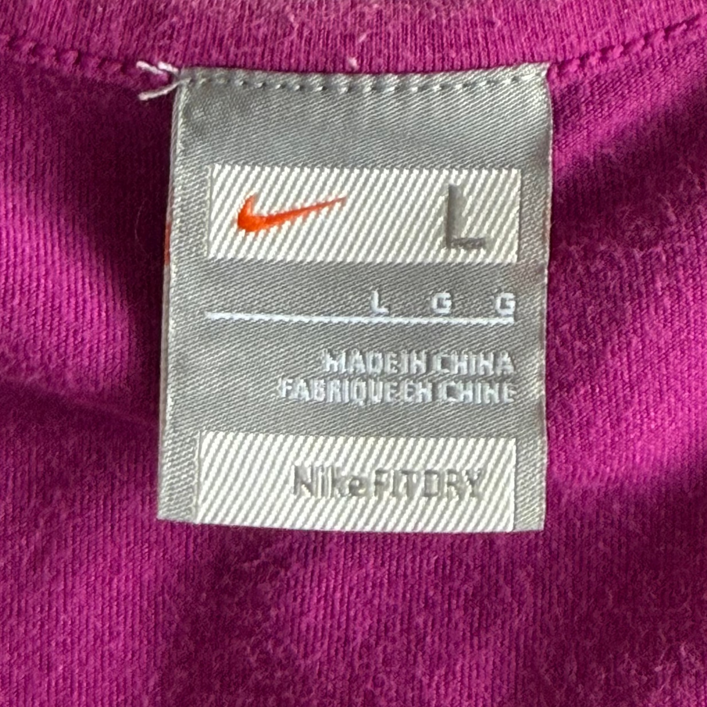 Y2K Nike Panelled Activerwear Top - L