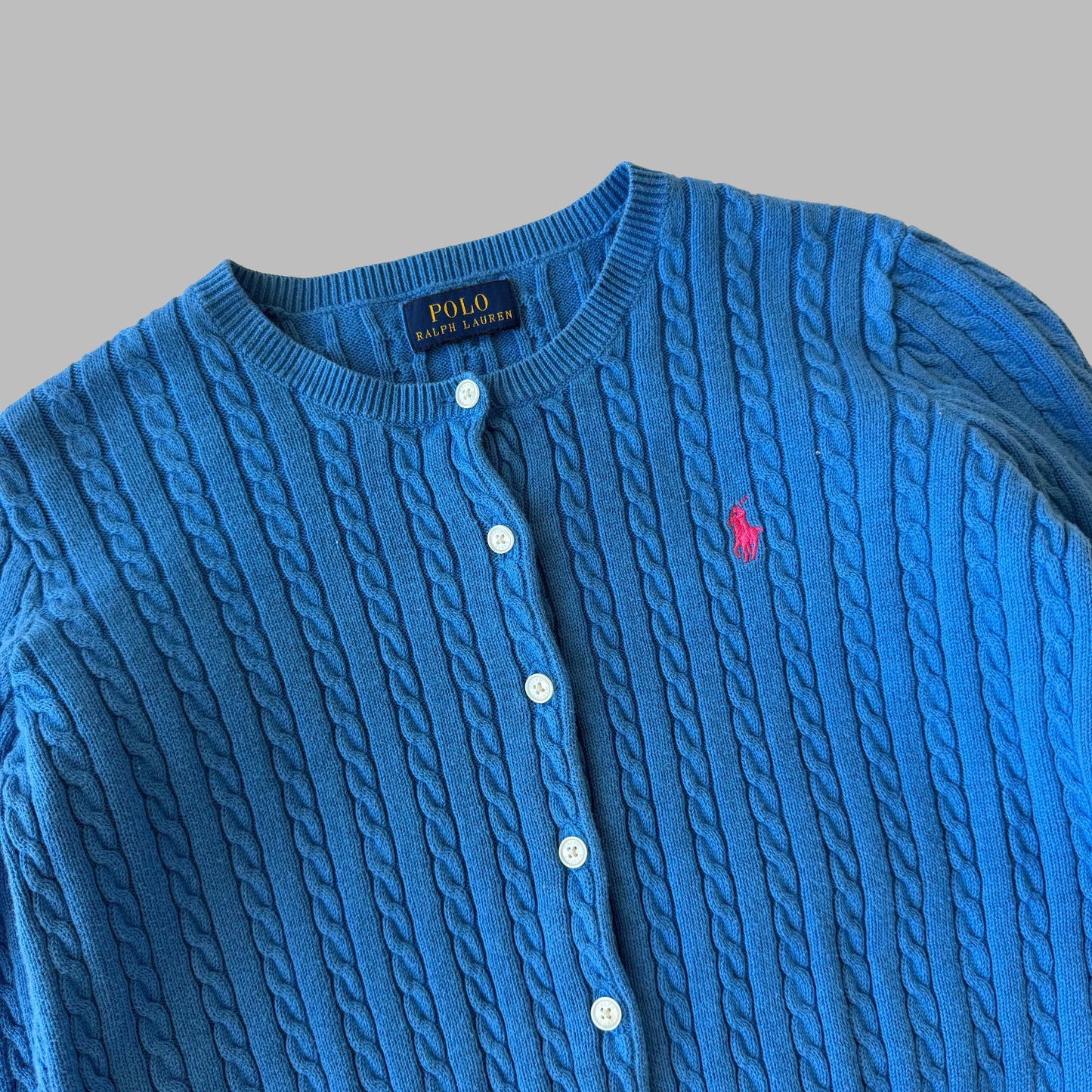 Ralph Lauren Cable Knit Cardigan - Small