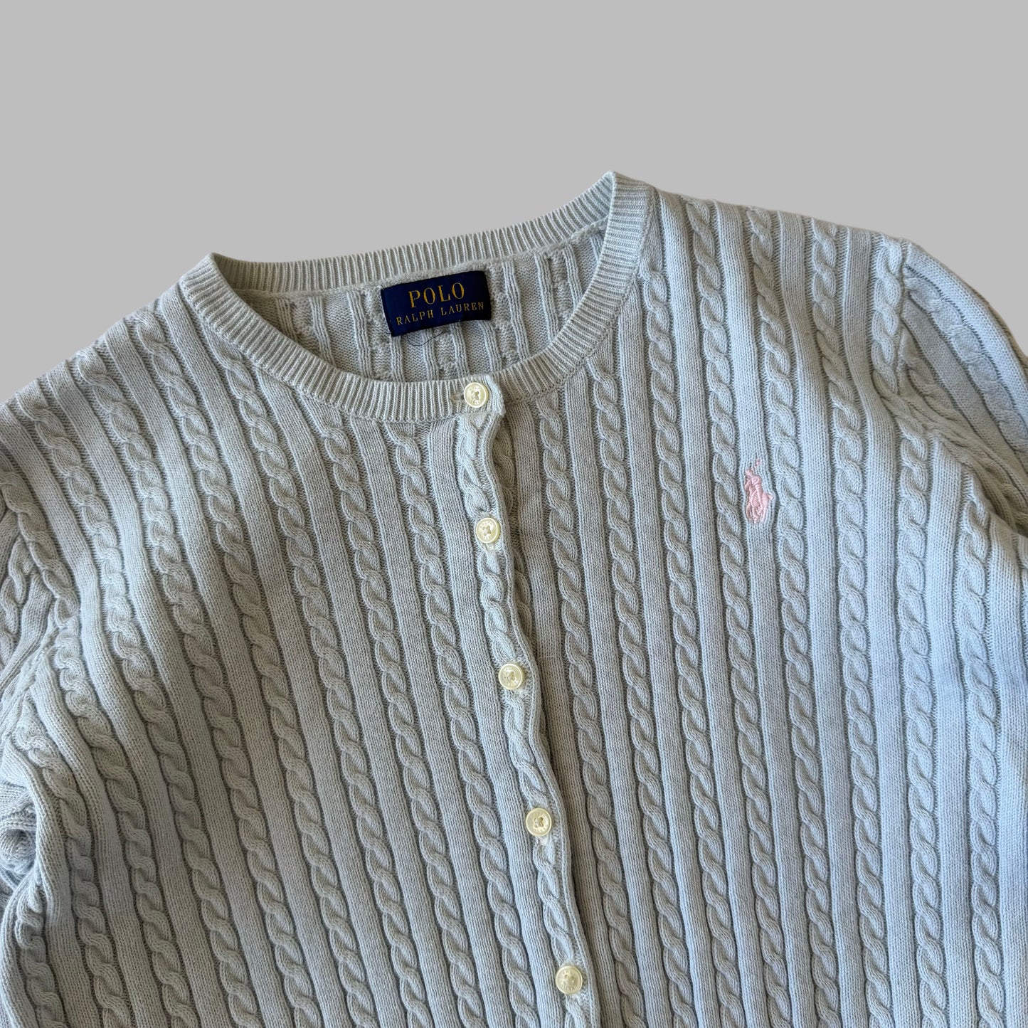 Ralph Lauren Cable Knit Cardigan - Small