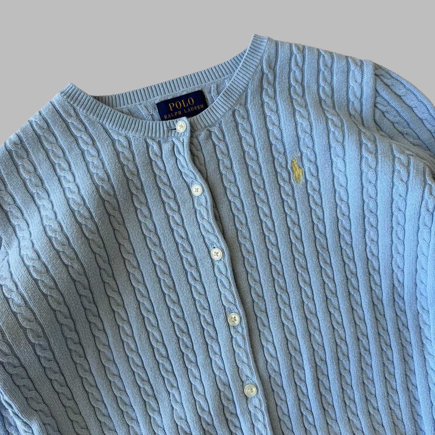 Ralph Lauren Cable Knit Cardigan - Small