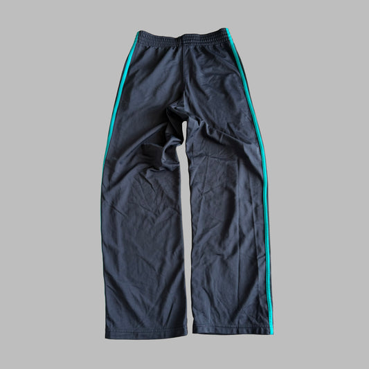 Y2K Adidas Three Stripe Wide Leg Track Pants - S