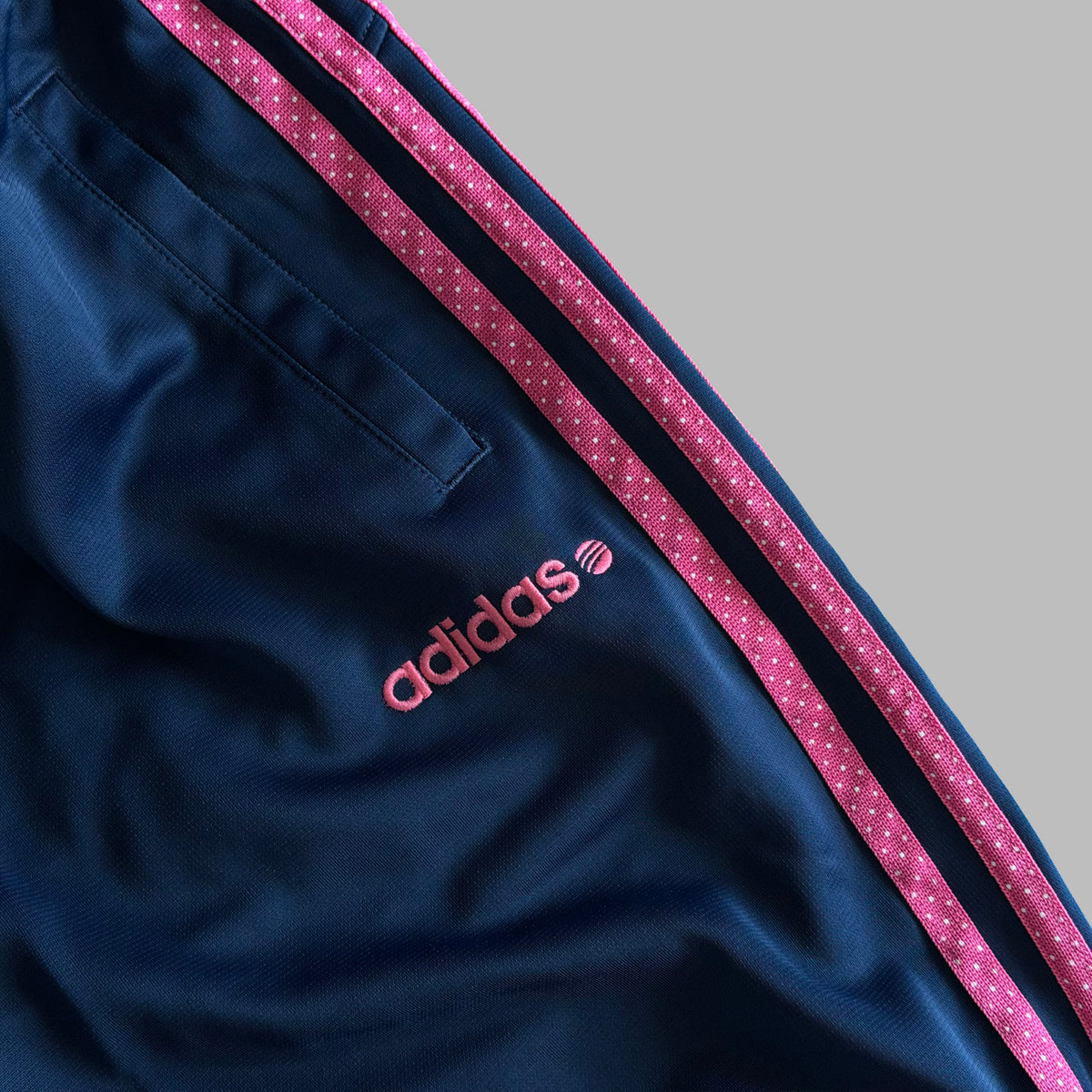 Y2K Adidas Three Stripe Polka Dot Active Track Pants - XS