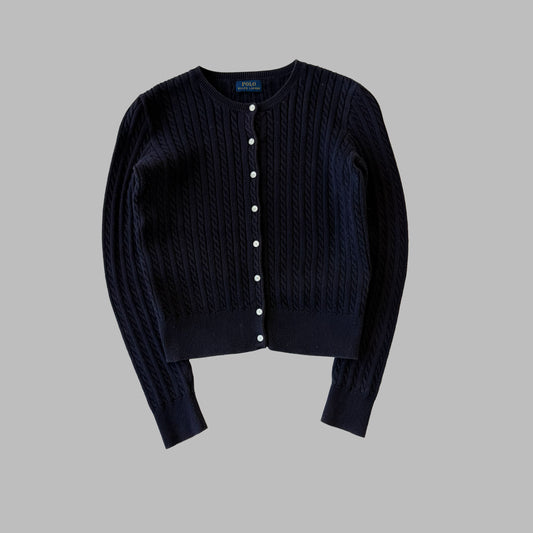 Ralph Lauren Cable Knit Cardigan - Small