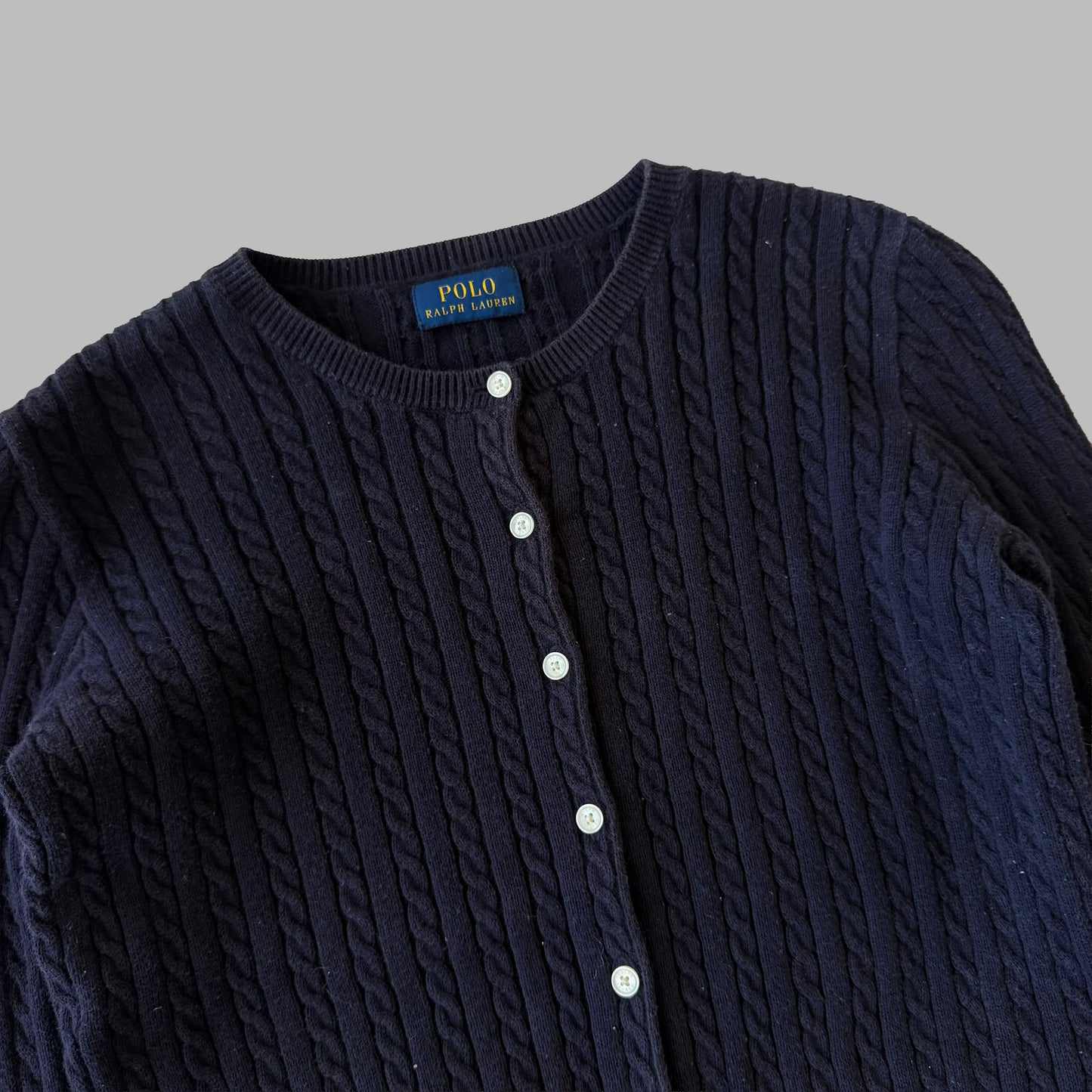 Ralph Lauren Cable Knit Cardigan - Small