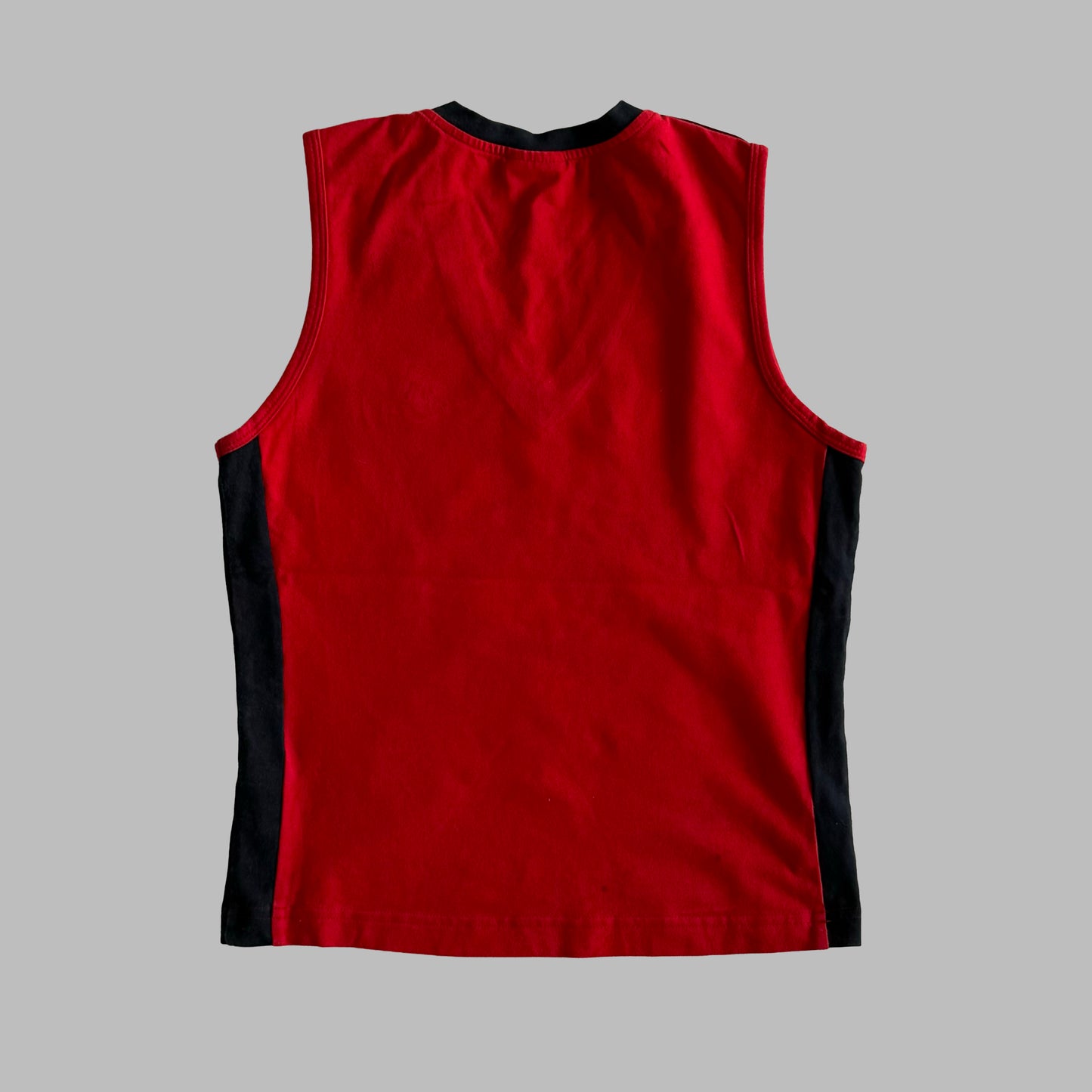 90s Adidas Ringer V-Neck Activewear Tank - M