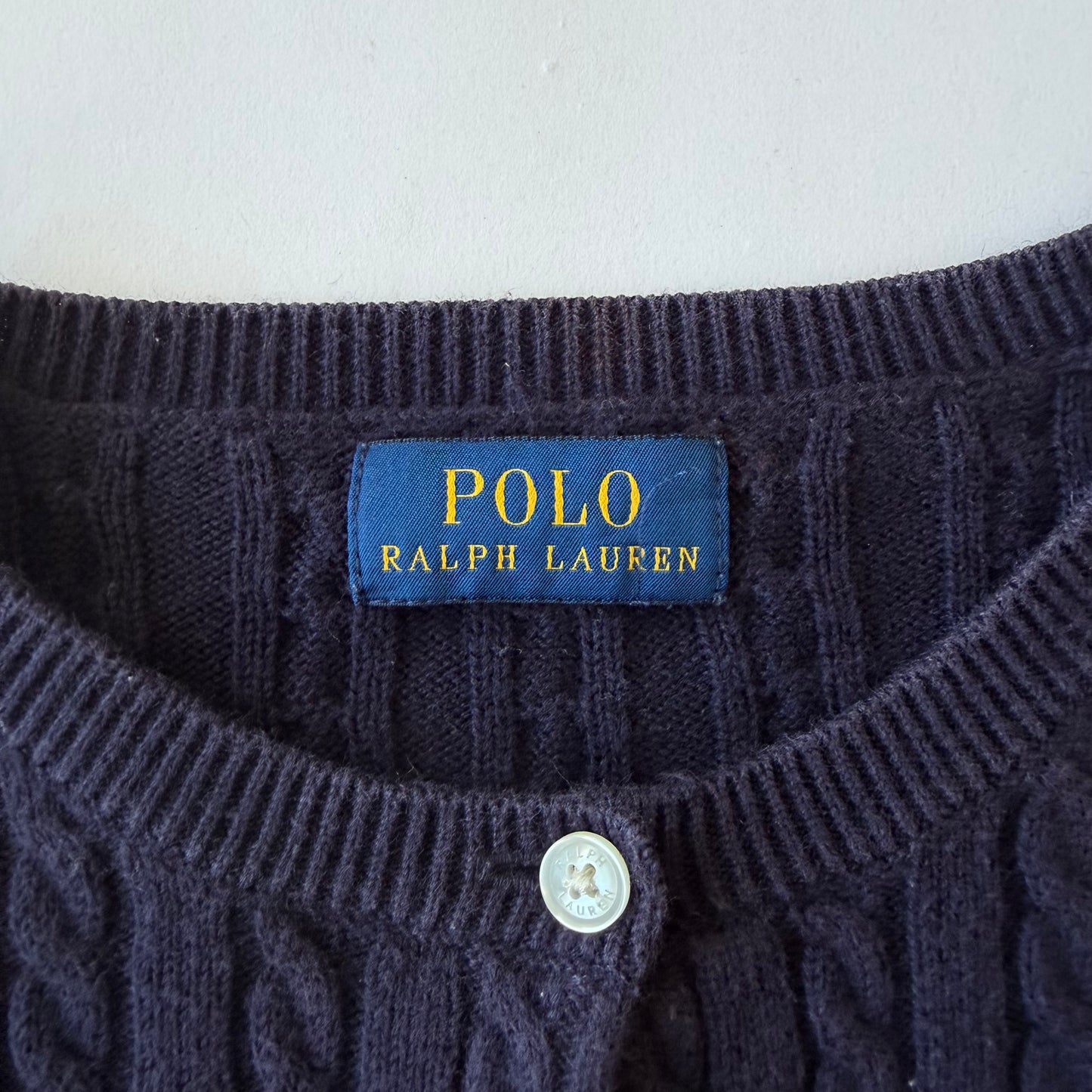 Ralph Lauren Cable Knit Cardigan - Small