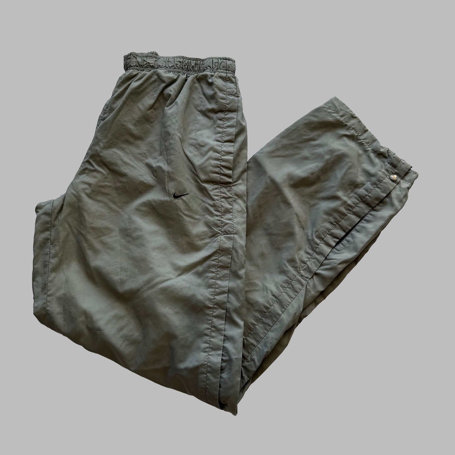 00s Nike Wide Leg Track Pants - Medium