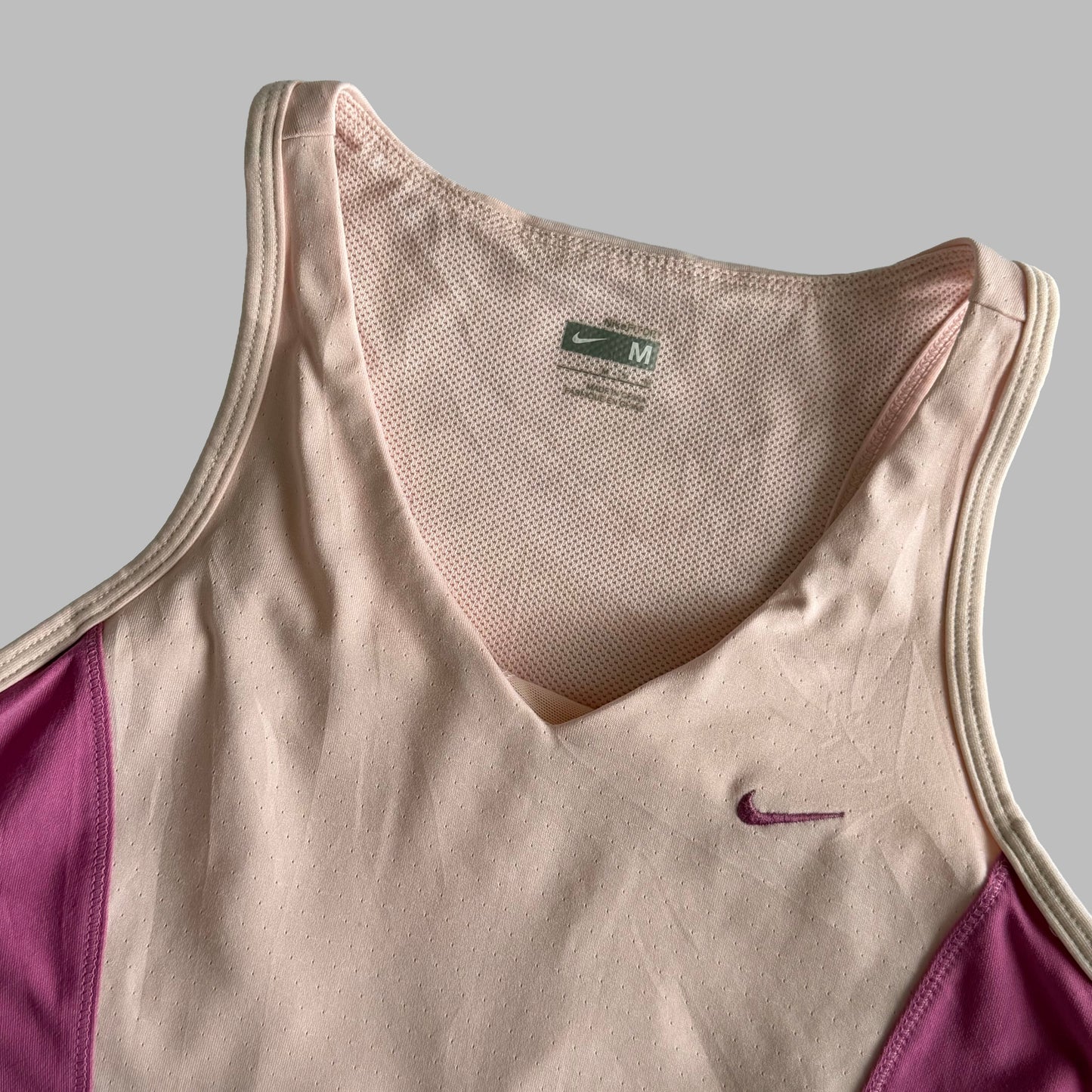Y2K Nike Panelled Activewear Top - M/L