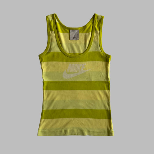 Y2K Nike Striped Activewear Tank - S