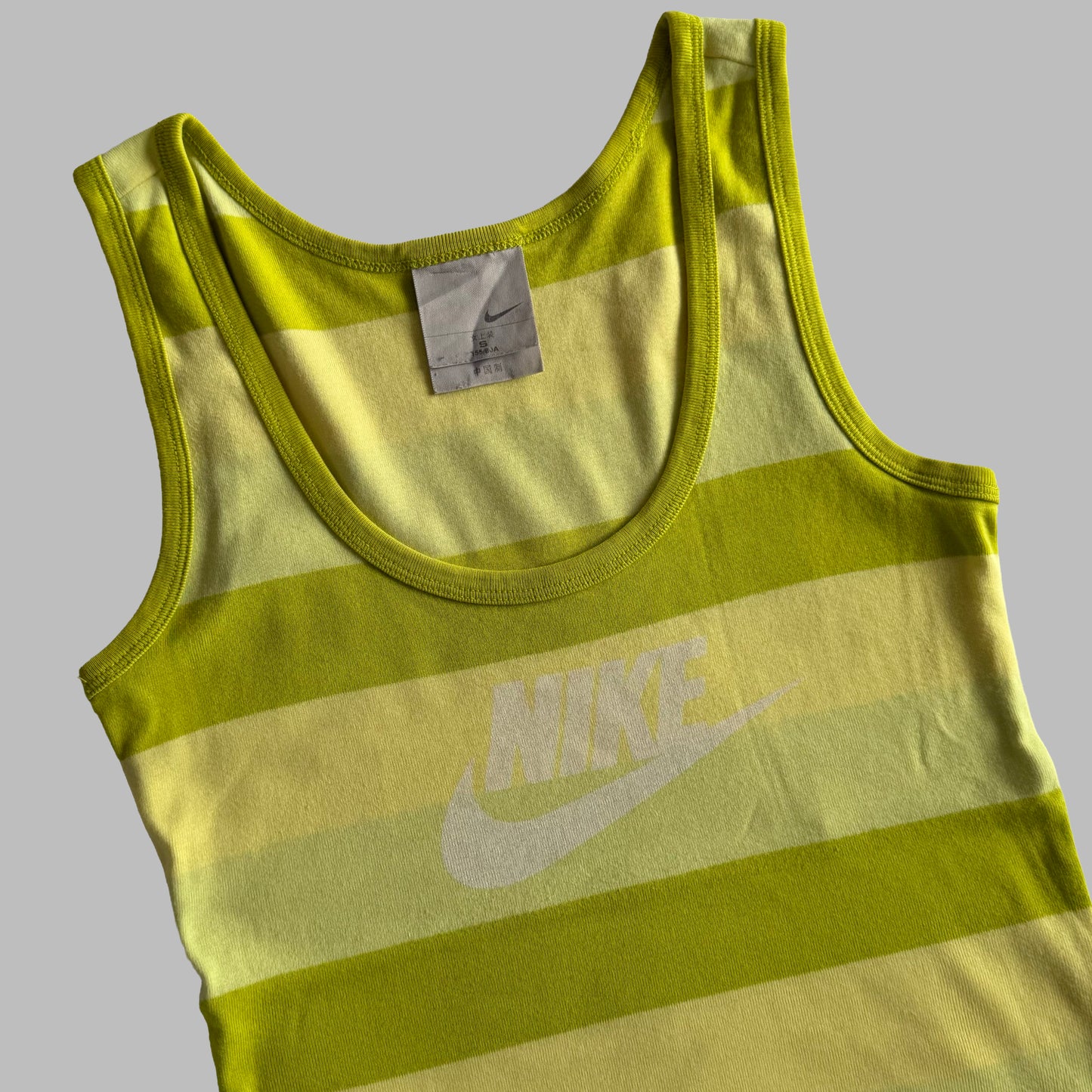 Y2K Nike Striped Activewear Tank - S