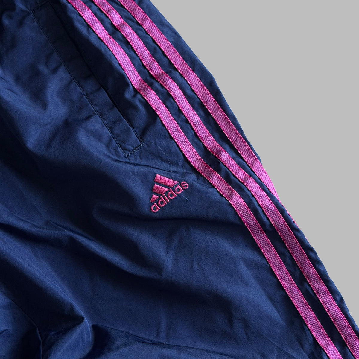 Y2K Adidas Three Stripe Track Pants - S