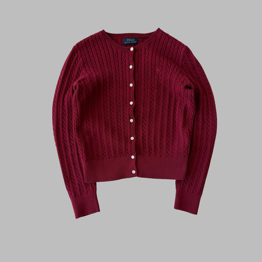 Ralph Lauren Cable Knit Cardigan - Small