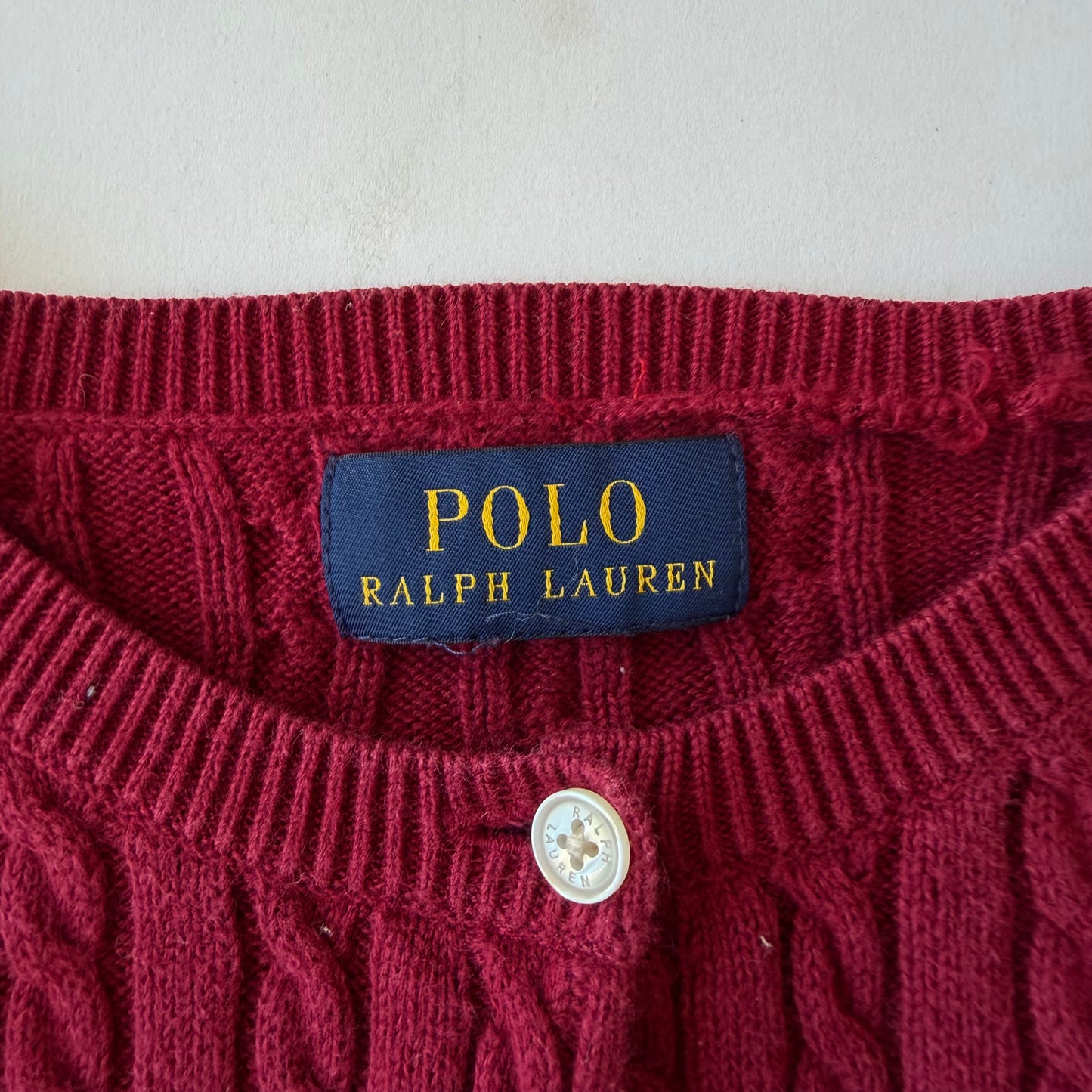 Ralph Lauren Cable Knit Cardigan - Small