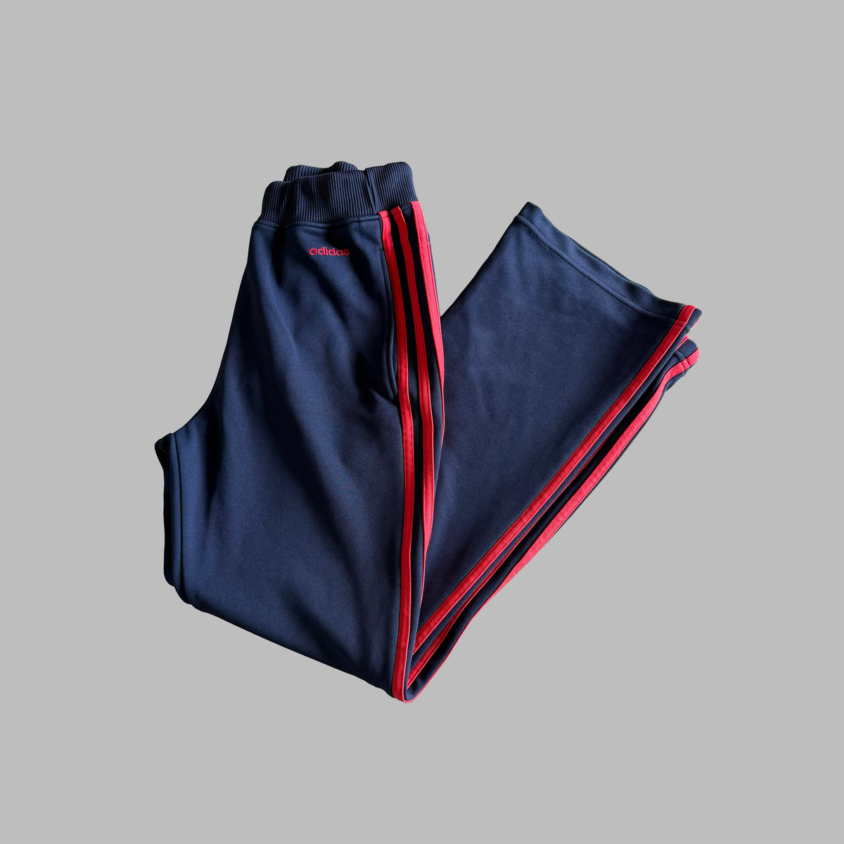 Y2K Adidas Three Stripe Active Track Pants - S