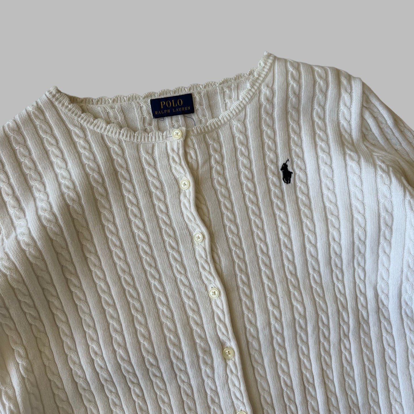 Ralph Lauren Cable Knit Cardigan - Large