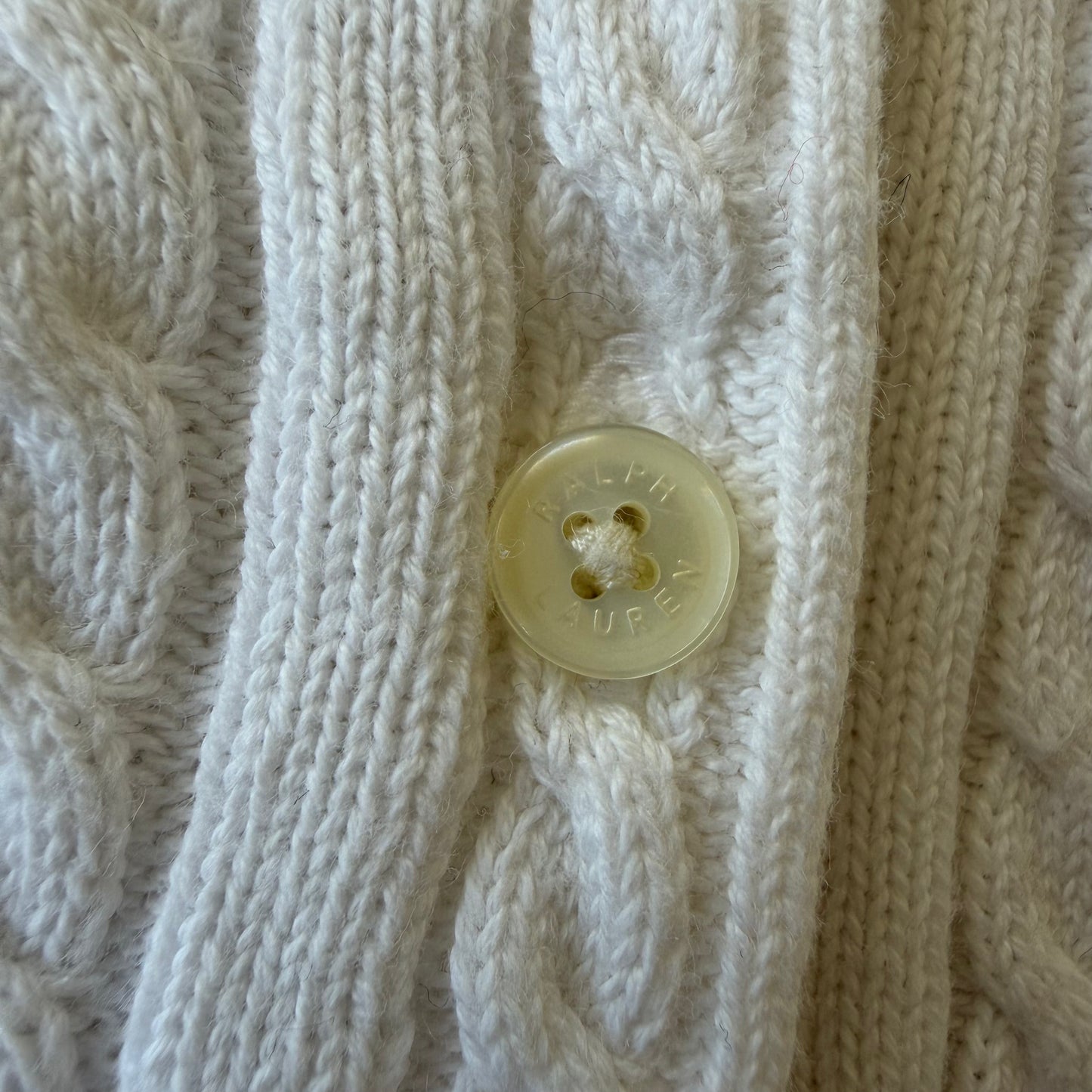 Ralph Lauren Cable Knit Cardigan - Large