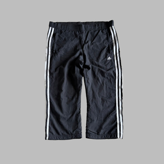 Y2K Adidas Three Stripe 3/4 Length Track Pants - M