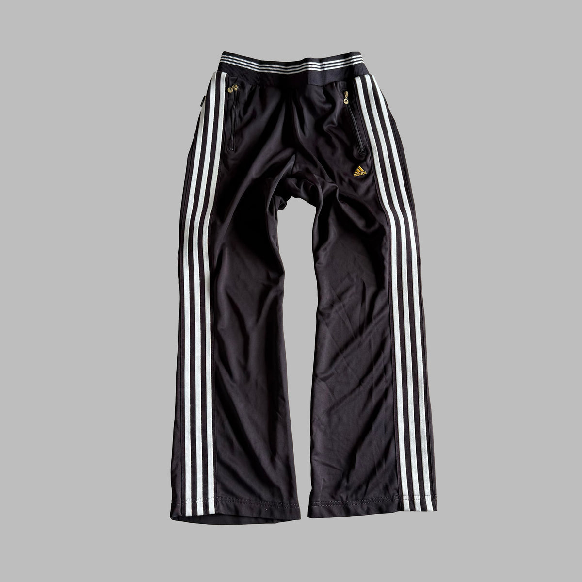 Y2K Adidas Three Stripe Active Track Pants - XS