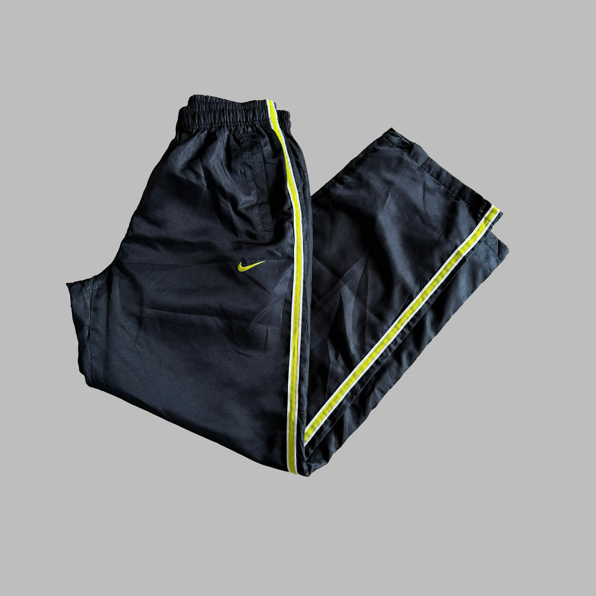 Y2K Nike Striped Wide Leg Track Pants - XS