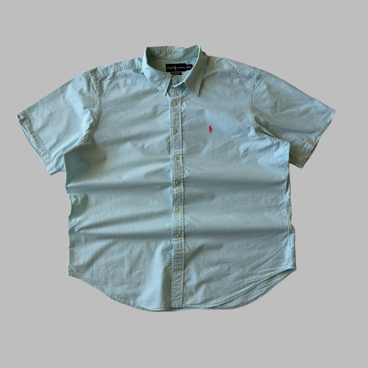 90s Ralph Lauren Striped Button Up - XXL