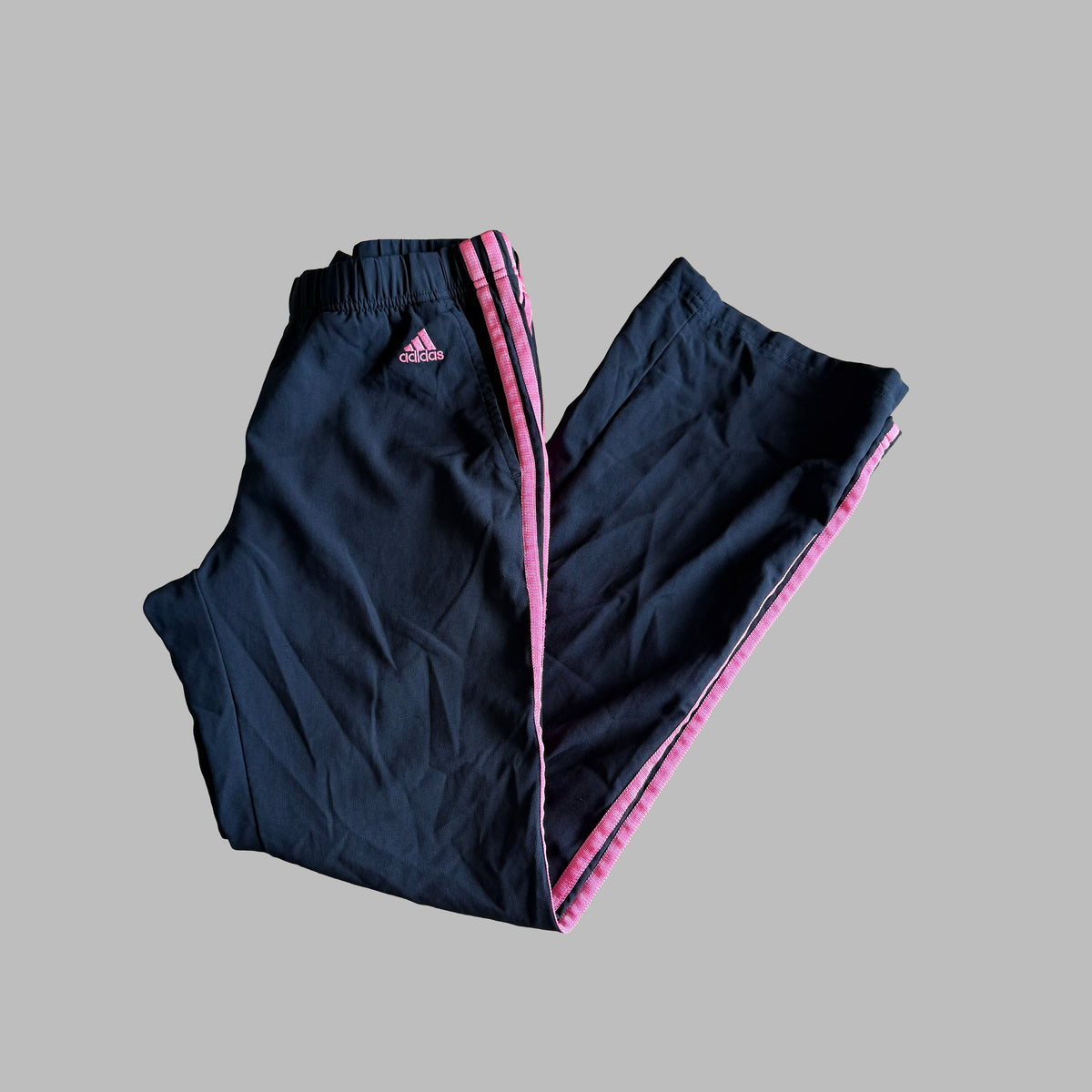 Y2K Adidas Three Stripe Active Track Pants - S/M