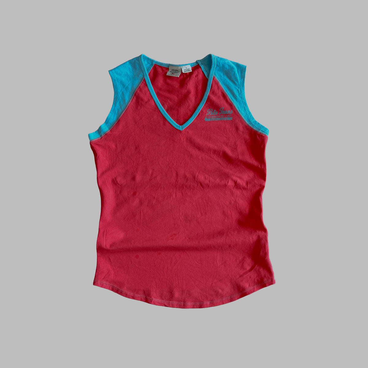 Y2K Ralph Lauren Polo Jeans Co Colour Block Tank - L