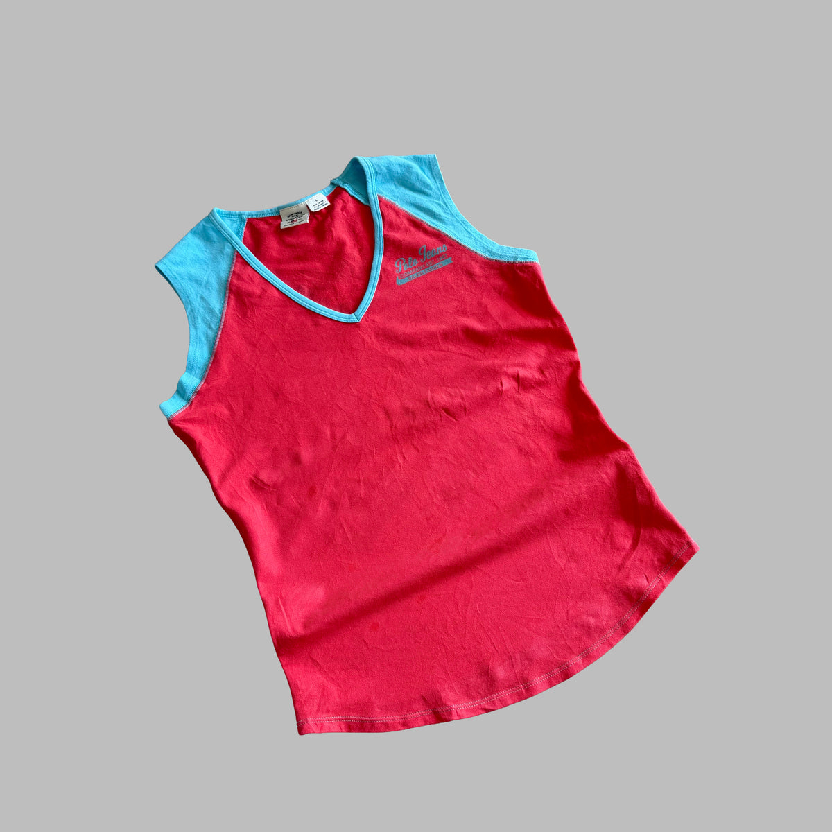 Y2K Ralph Lauren Polo Jeans Co Colour Block Tank - L