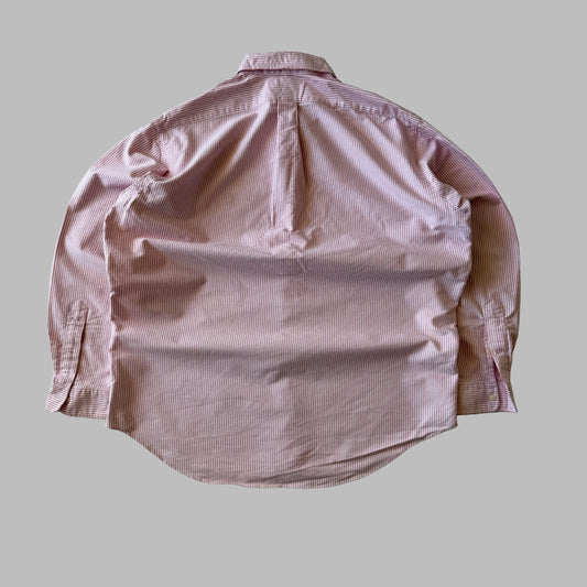 90s Ralph Lauren Striped Button Up Shirt - XL