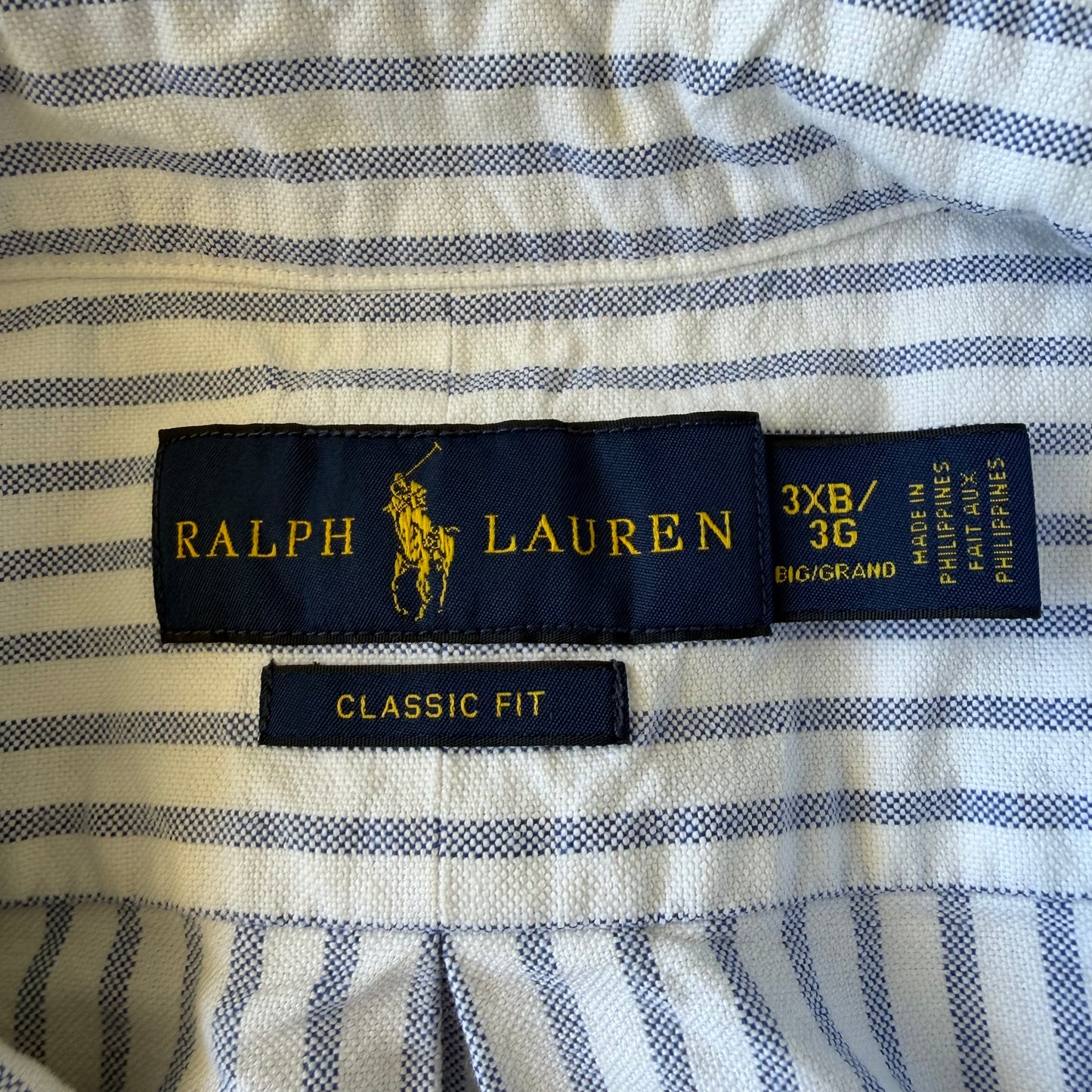 Ralph Lauren Striped Button Up Shirt - XXXL