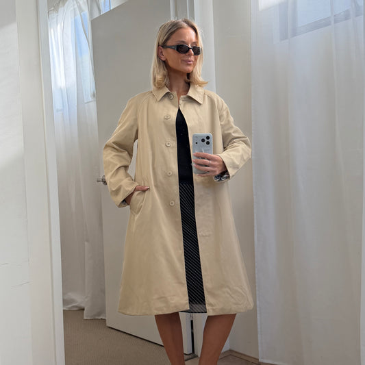 90s Burberry Trench Coat - M