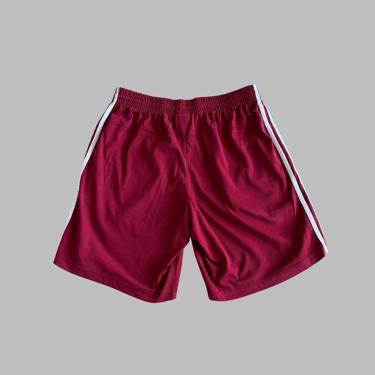 Y2K Adidas Three Stripe Cotton Shorts - L