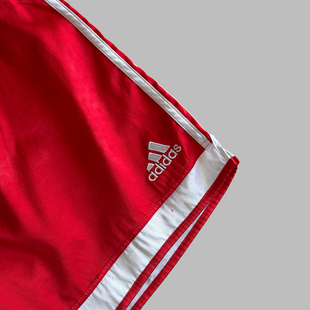 Y2K Adidas Three Stripe Lightweight Active Shorts - XL