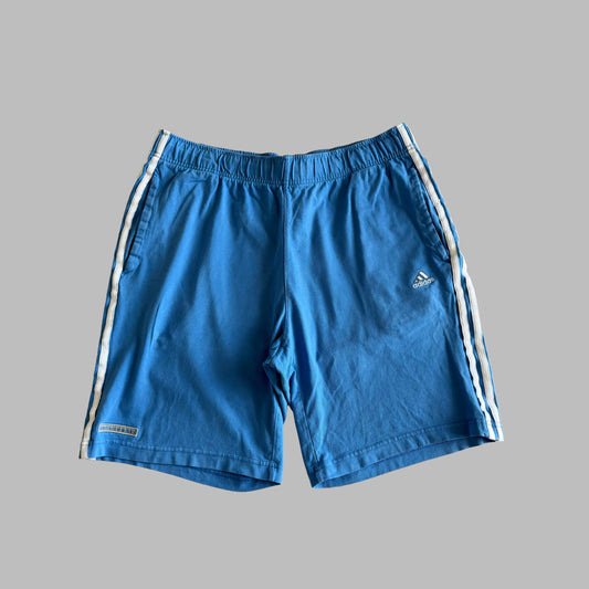 Y2K Adidas Three Stripe Cotton Shorts - L