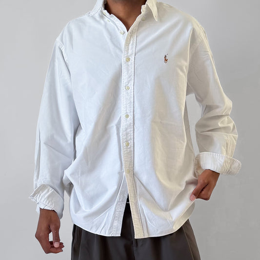 Y2K Polo Ralph Lauren Cotton  Button Up Shirt - XXL
