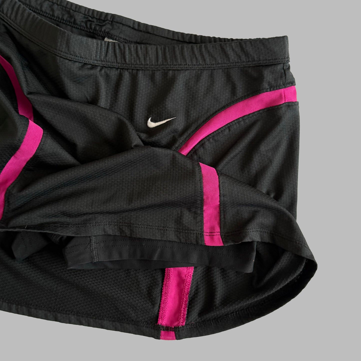 Y2K Nike Panelled Mini Skirt - S