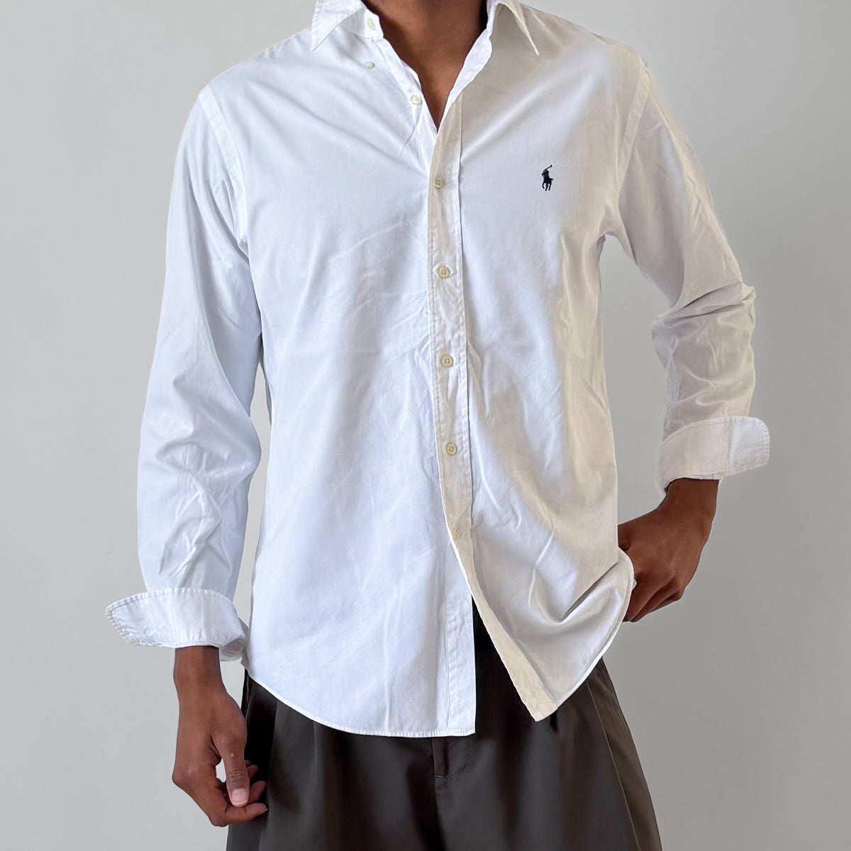 90s Polo Ralph Lauren Cotton Button Up Shirt - L