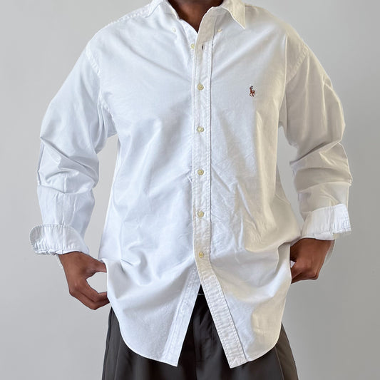 90s Polo Ralph Lauren Cotton Button Up Shirt - XL