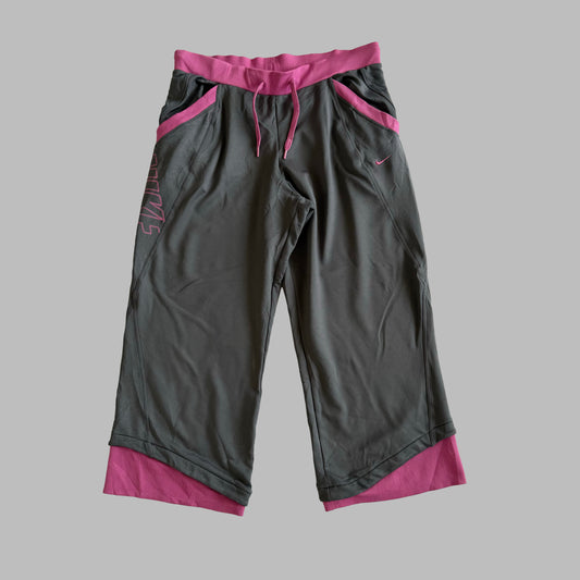Y2K Nike Spell Out Activewear Capris - S