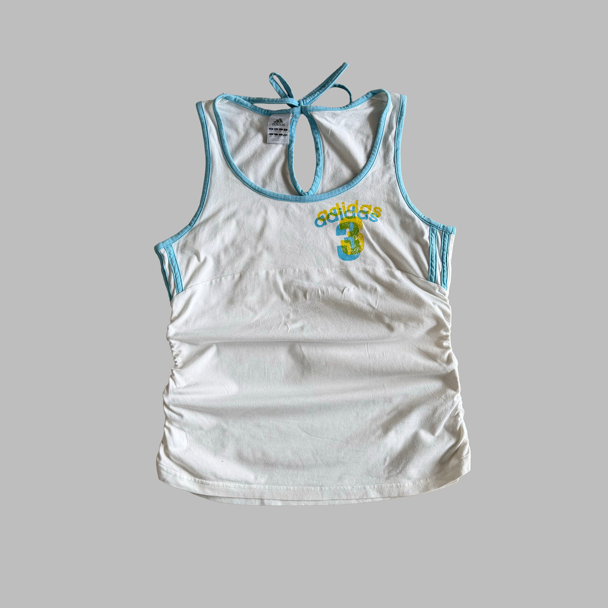 Y2K Adidas Spell Out Ringer Tank - M