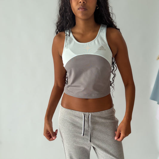 90s Adidas Colourblock Activewear Top - M